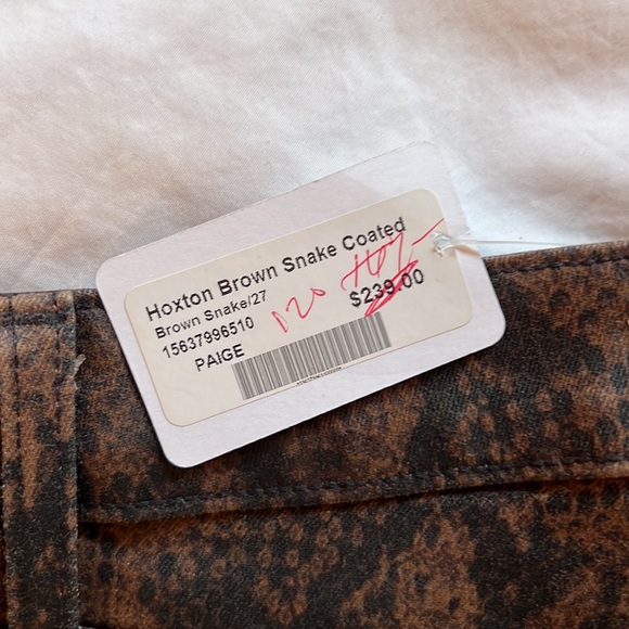 Brown snake coated Jean/legging. - Picture 2 of 2